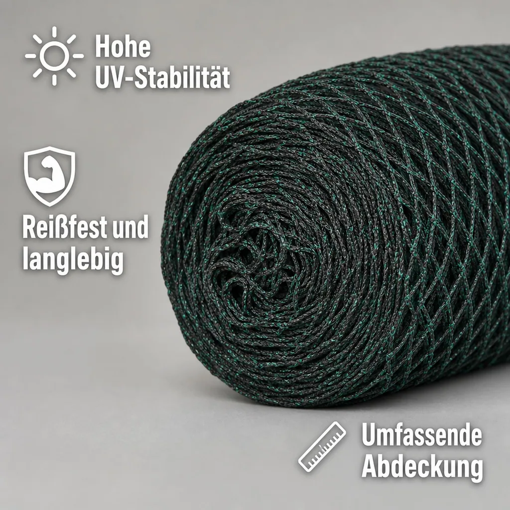 Teichschutznetz 400m², 8x50m, UV-stabil, reißfest, Laubschutznetz Teich