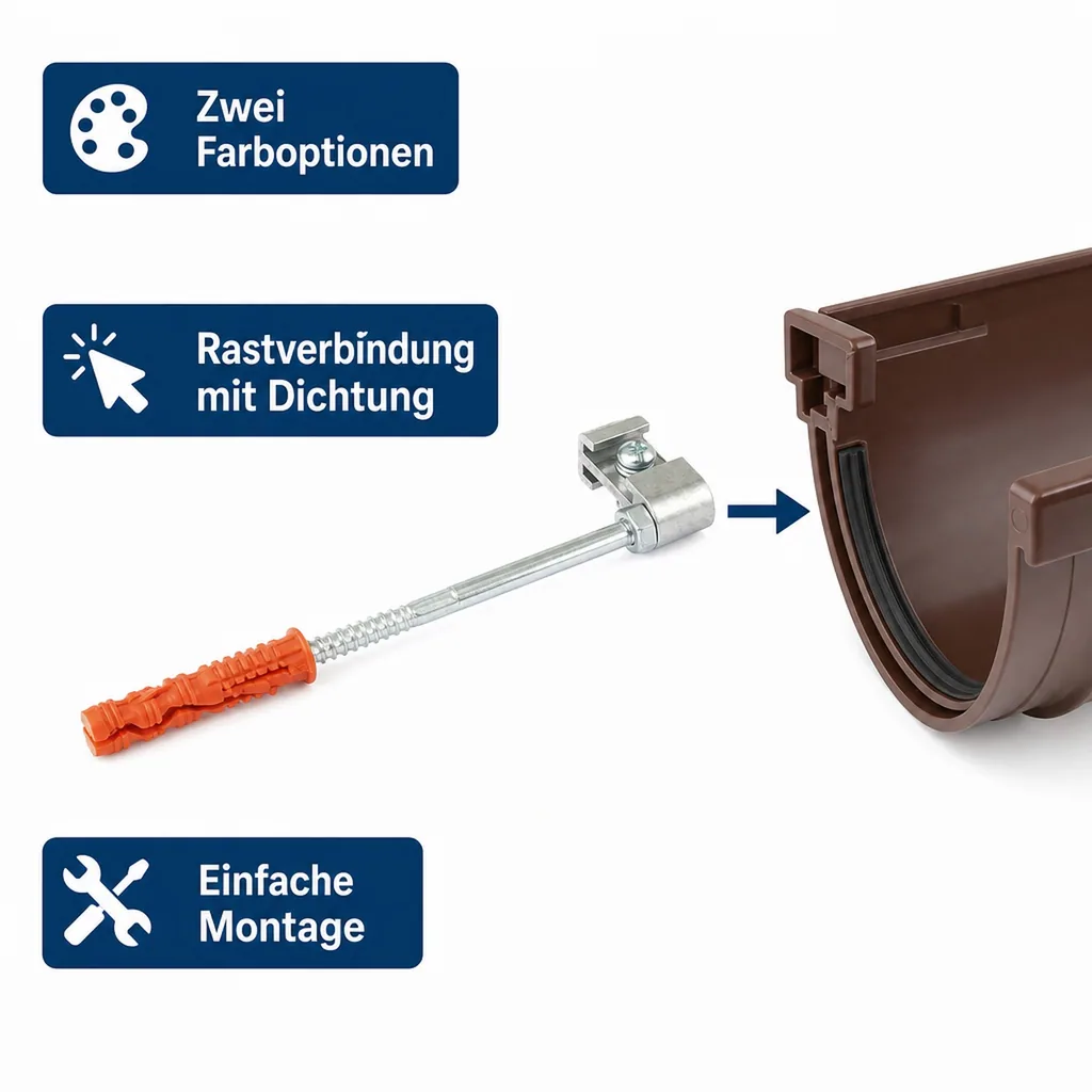 Haken für PVC-Bügel (Metall) 180mm