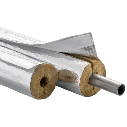 Rohrisolierung, Heizungsrohrisolierung, Steinwolle, 60mm, 40mm, 1m