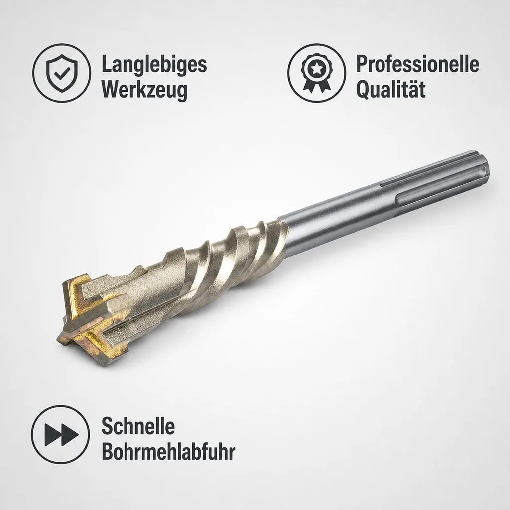 SDS Max Hammerbohrer, Betonbohrer, 35mm, 520mm, 4 Schneider