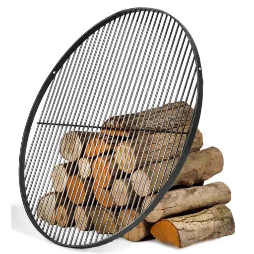 Grillrost 80 cm, Stahl, rund, massiv & handgefertigt