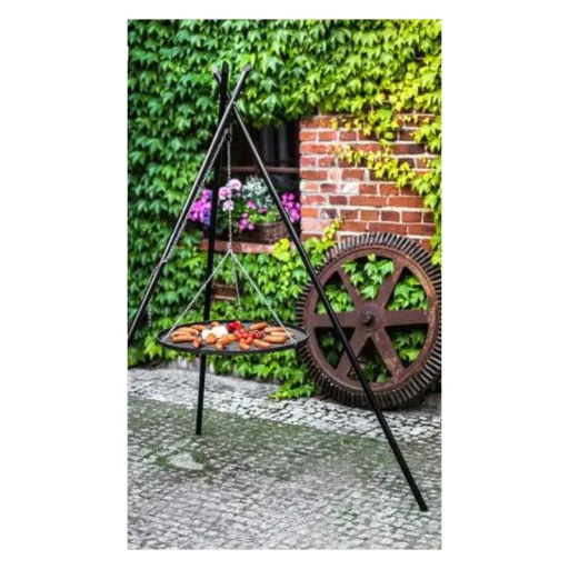 Schwenkgrill, Dreibein Grill, Gartengrill mit Grillrost