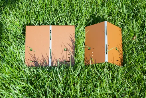 Alu/Zink Ecke für Rasenkanten Metall 13.5cm  | Rasenkanten | Beeteinfassung | Beetumrandung | Beetbegrenzungen, Color-GS: grau