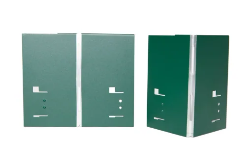 Alu/Zink Ecke für Rasenkanten Metall 13.5cm  | Rasenkanten | Beeteinfassung | Beetumrandung | Beetbegrenzungen, Color-GS: grau