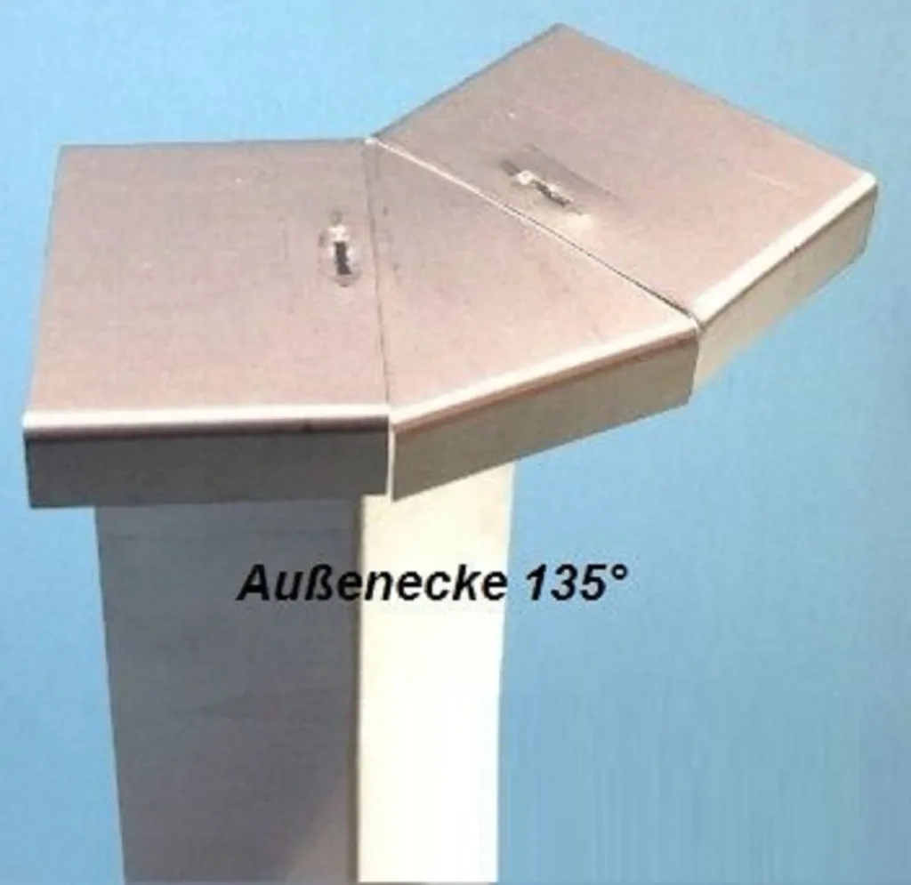 Ecke Außen für Schneckenzaun 135grad | Schneckenblech | Schneckenschutz | Schneckenabwehr, Color-GS: ohne Farbe