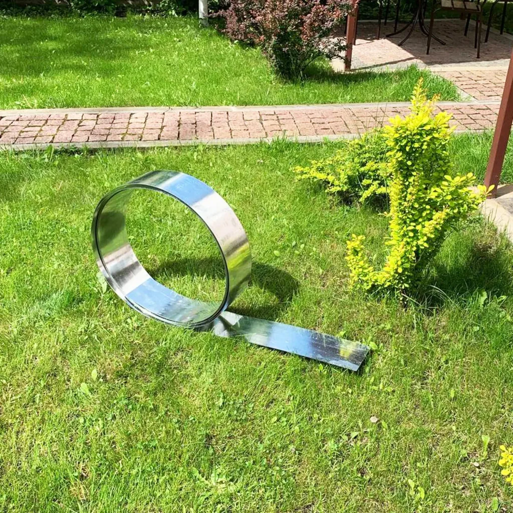 Rasenkantenband Metall Alu/Zink 15 cm x 15 Meter | Rasenkanten | Beeteinfassung | Beetumrandung | Beetbegrenzungen
