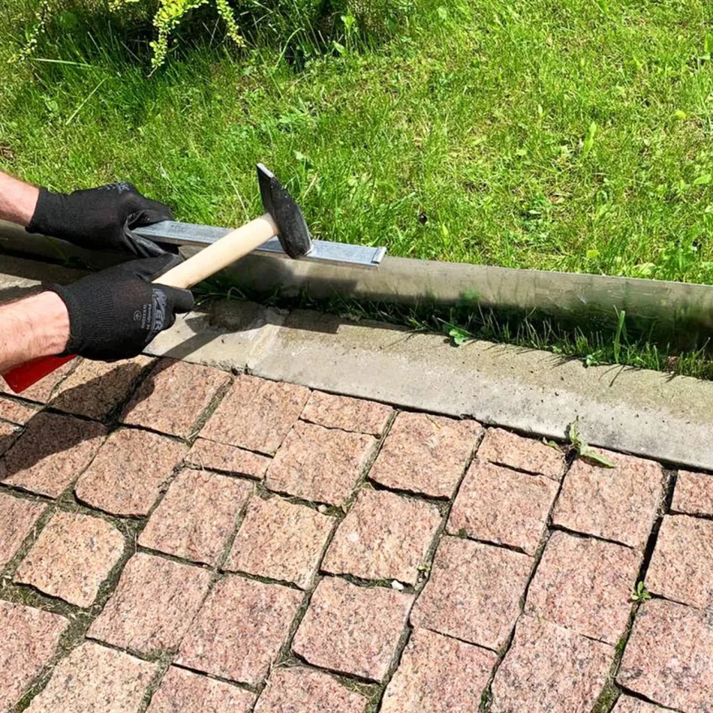 Rasenkantenband Metall Alu/Zink 15 cm x 15 Meter | Rasenkanten | Beeteinfassung | Beetumrandung | Beetbegrenzungen