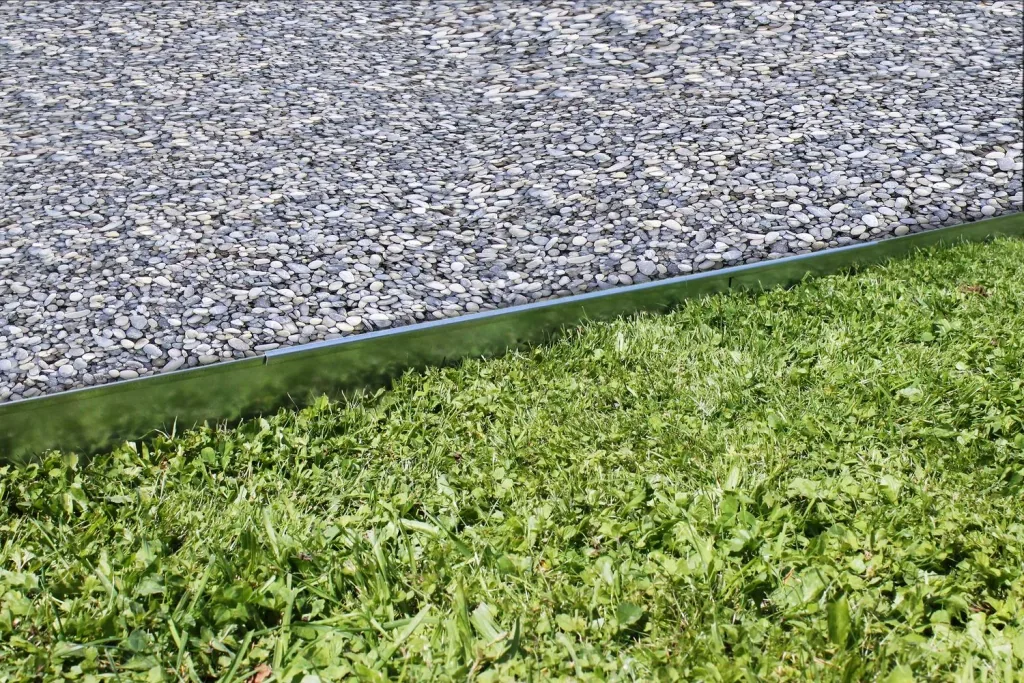 Rasenkante Abschlussstück 18,5cm x 113cm | Rasenkanten | Beeteinfassung | Beetumrandung | Beetbegrenzungen, Color-GS: ohne Farbe
