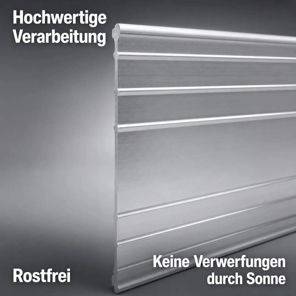 5er Set Ultra Starke Alu Rasenkanten 14cm x 2m (10m lang) | Beeteinfassung | Beetumrandung | Beetbegrenzungen, Color-GS: ohne Farbe