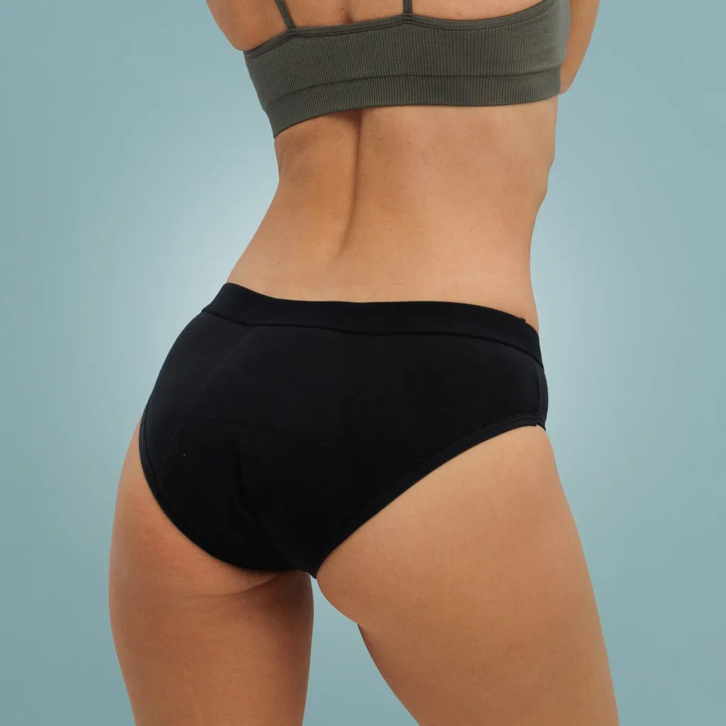 Weekiss Boyshort  Periodenunterwäsche,  Menstruationsunterwäsche, Periodenslip, Größe: XXL (44); Mengen-Rabatte: ohne; Farbe Weekiss: Schwarz