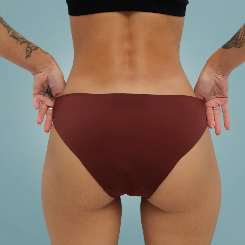 Weekiss Seamless Periodenunterwäsche, Menstruationsunterwäsche, Periodenslip, Größe: XXL (44); Mengen-Rabatte: ohne; Farbe Weekiss: Rot