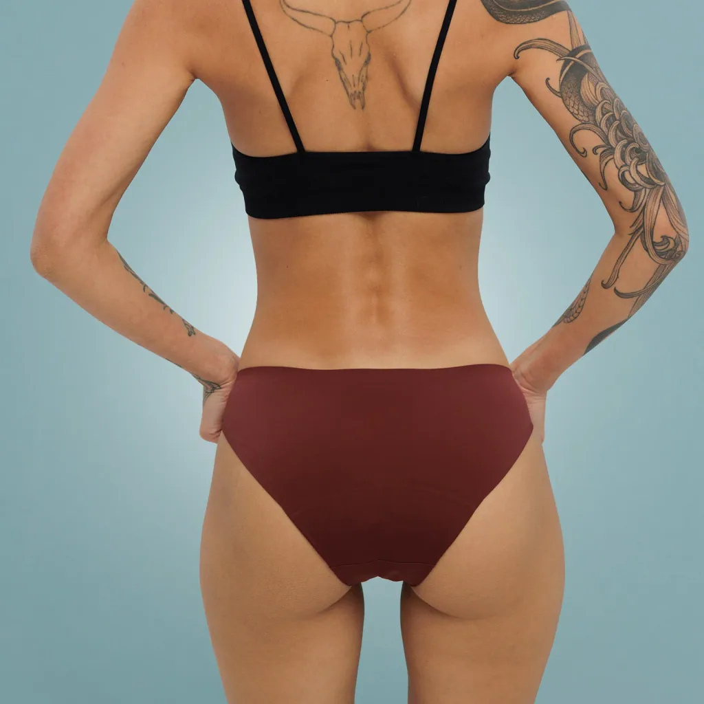Weekiss Seamless Periodenunterwäsche, Menstruationsunterwäsche, Periodenslip, Größe: XXL (44); Mengen-Rabatte: ohne; Farbe Weekiss: Rot
