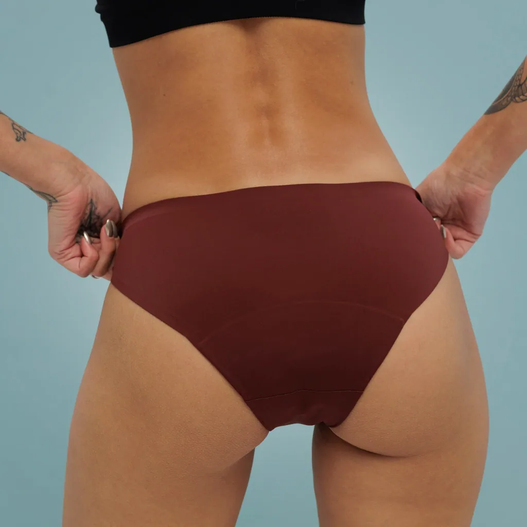 Weekiss Seamless Periodenunterwäsche, Menstruationsunterwäsche, Periodenslip, Größe: XL (42); Mengen-Rabatte: ohne; Farbe Weekiss: Rot