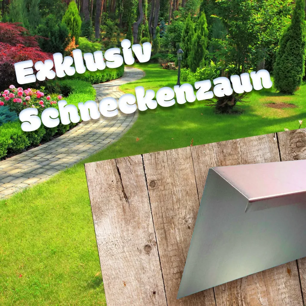 Schneckenzaun aus verzinktem Stahlblech 25 x 100cm | Schneckenblech | Schneckenschutz | Schneckenabwehr