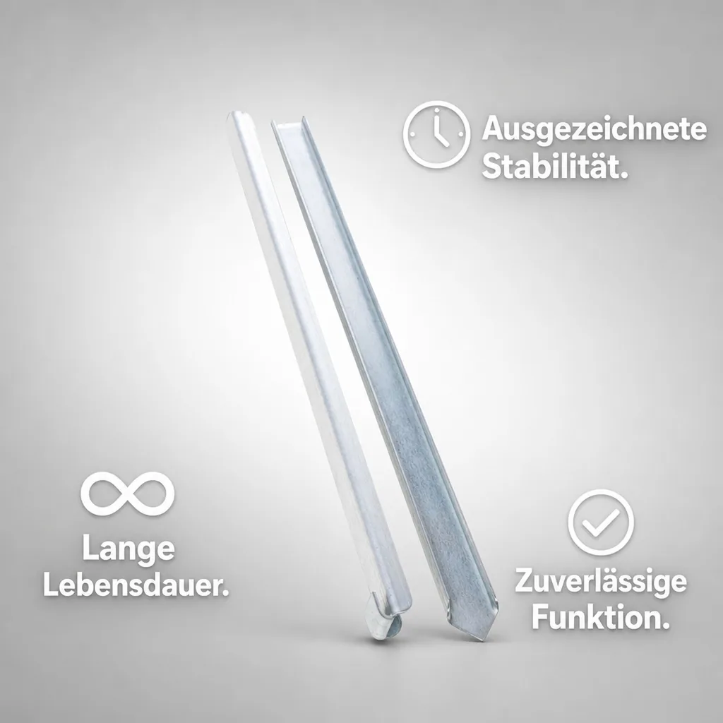 Erdanker für schmale Rasenkanten und Rasenkantenband 40 x 2,6 x 0,2 cm | Bodenanker | Erdnägel