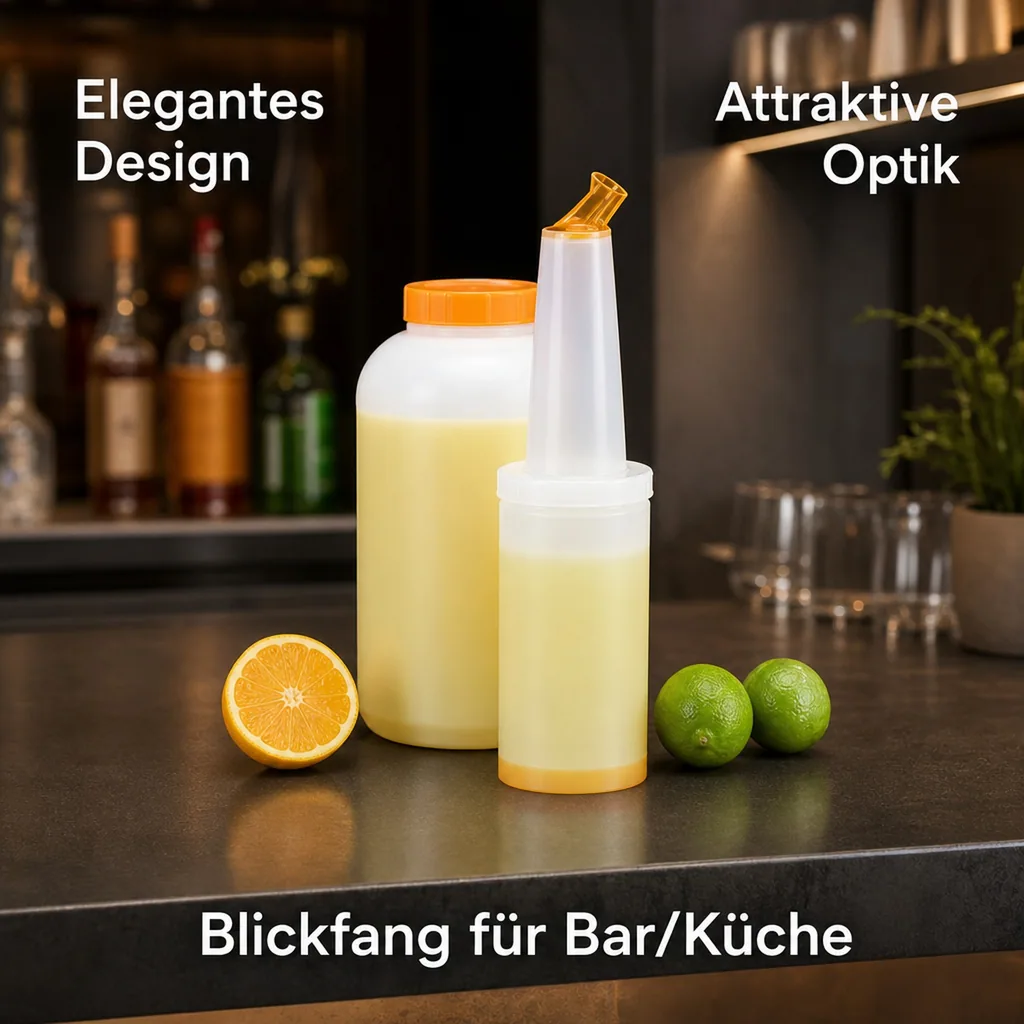 Trinkflaschen, Speed bottle - Bottle-Pour-Master, 2 Liter - Dosieren & Aufbewahren mit Stil, Farbe: gelb
