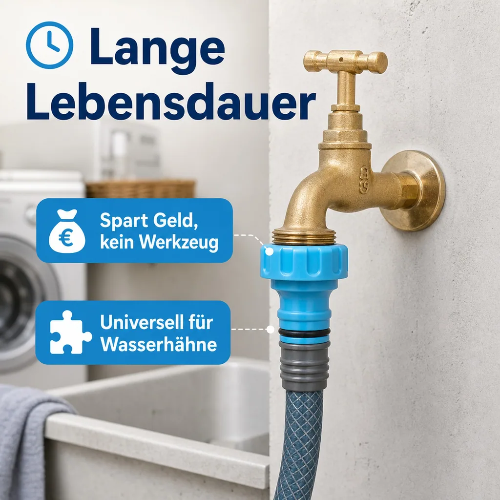 Wasserhahn Anschluss 3/4 Zoll Innengewinde, Hahnanschluss