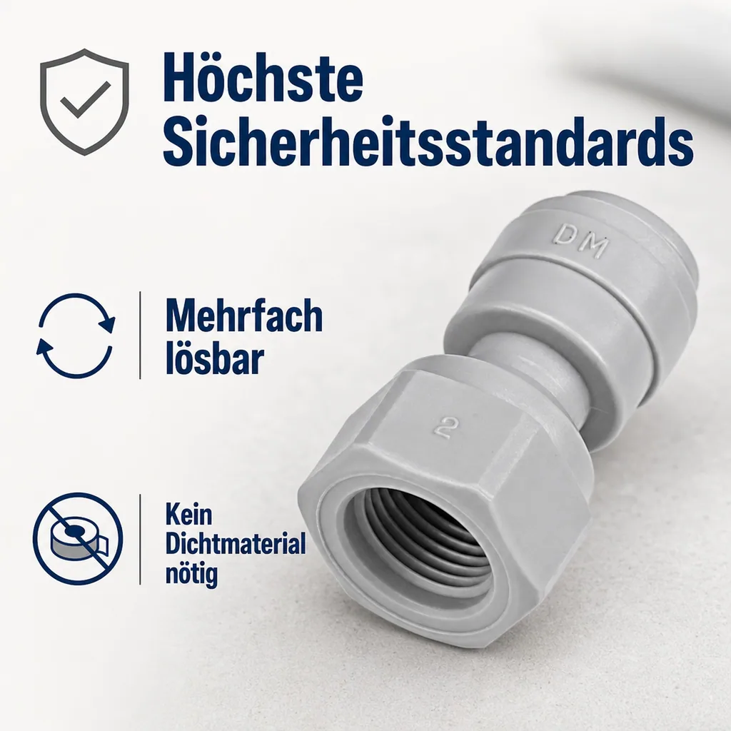 Aufschraubverbinder, 5/16" Steckverbinder mit Innengewinde UNS Gewinde