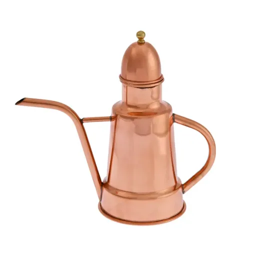 Ölspender, Ölflasche aus Kupfer und Messing, 1 Liter