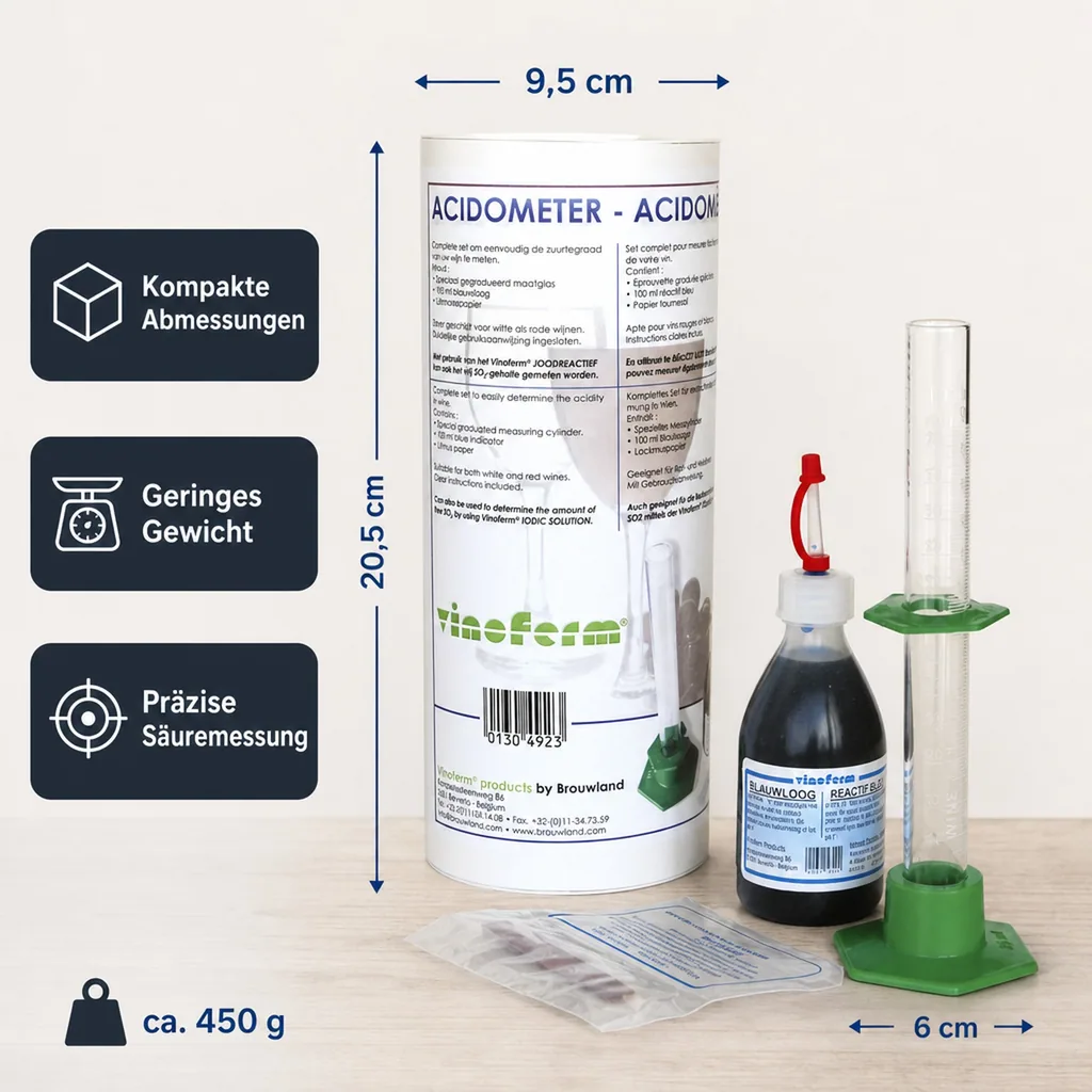 Acidometer - VINOFERM Komplettes Set