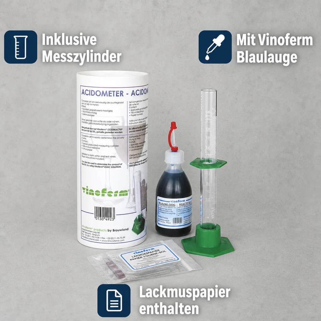 Acidometer - VINOFERM Komplettes Set