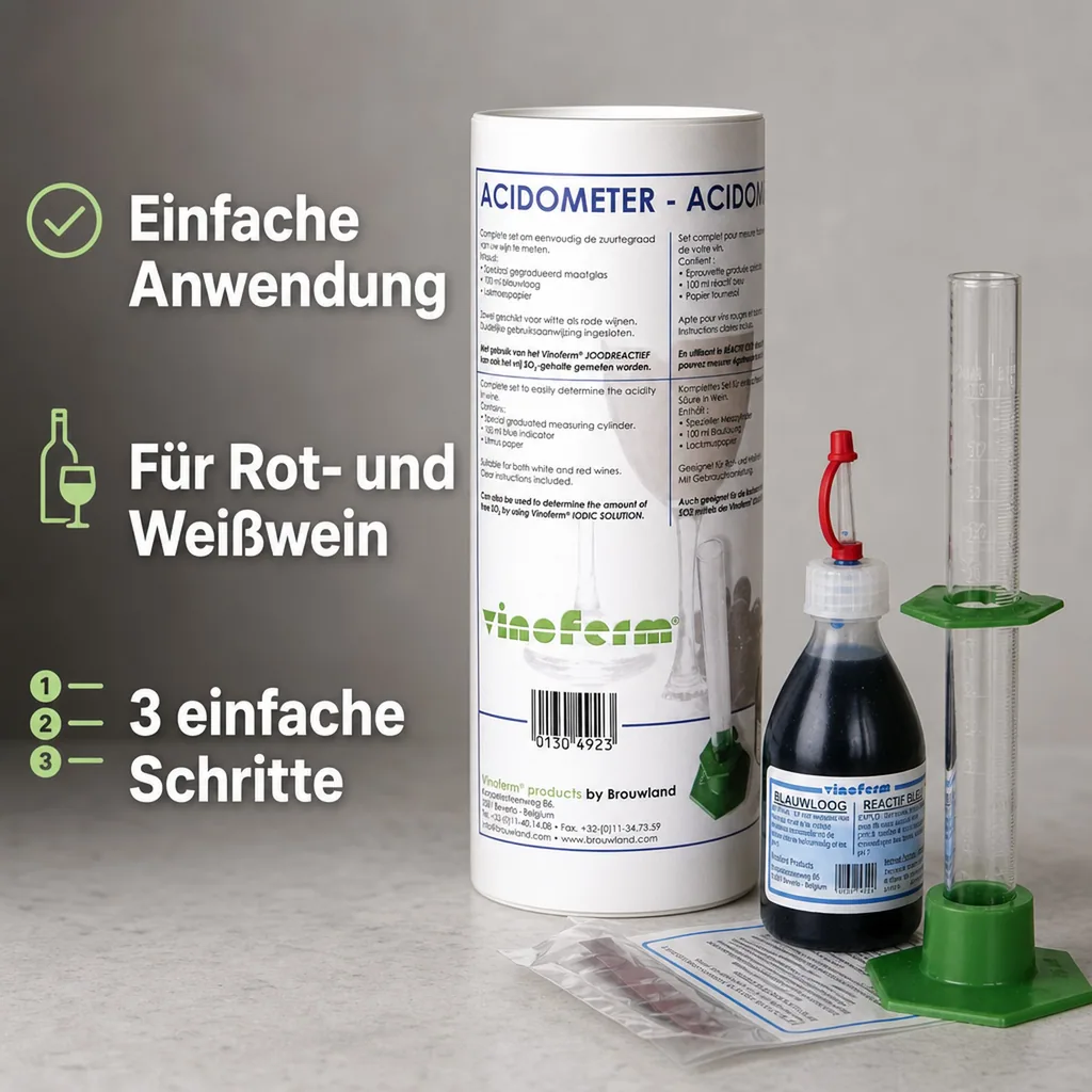 Acidometer - VINOFERM Komplettes Set