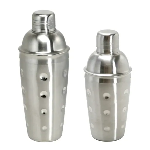 Cocktail shaker 3tlg. - Edelstahl mit Sieb - 500 ml.