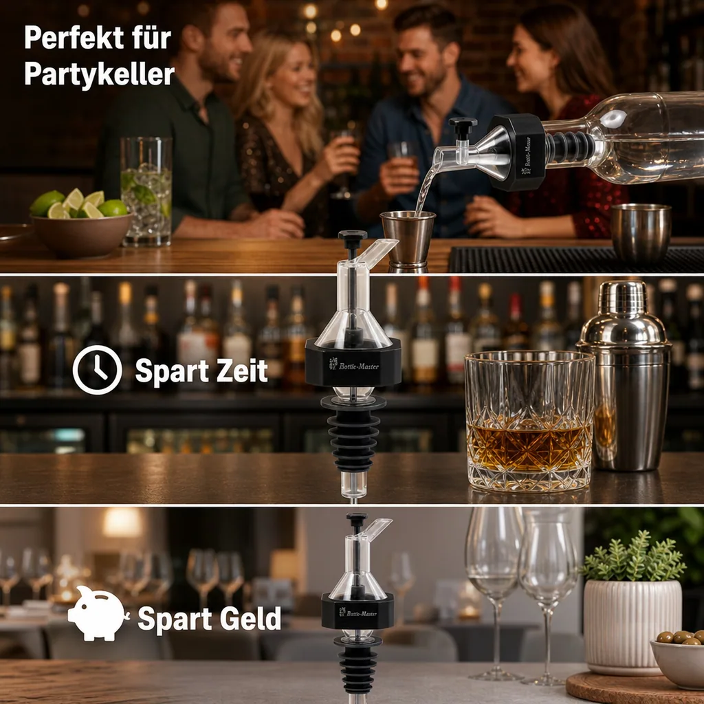Flaschenportionierer, Fix-Portionierer für 0,7-1,0l. Flaschen, 20 ml