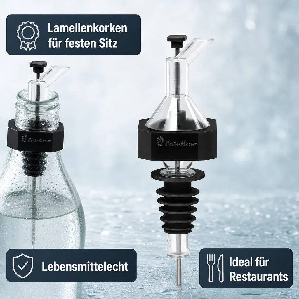 Flaschenportionierer, Fix-Portionierer für 0,7-1,0l. Flaschen, 20 ml