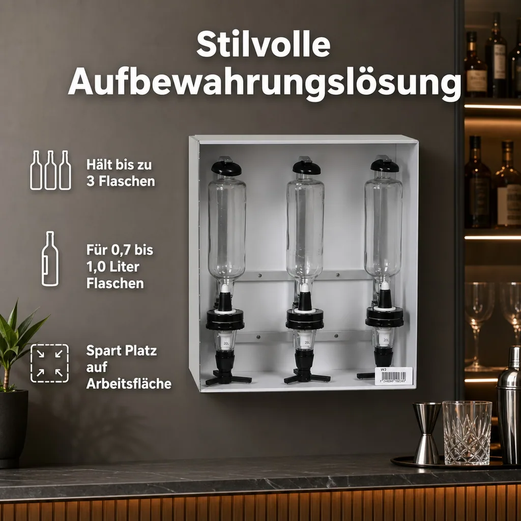 Flaschenhalterung - W3, für 3 Flaschen