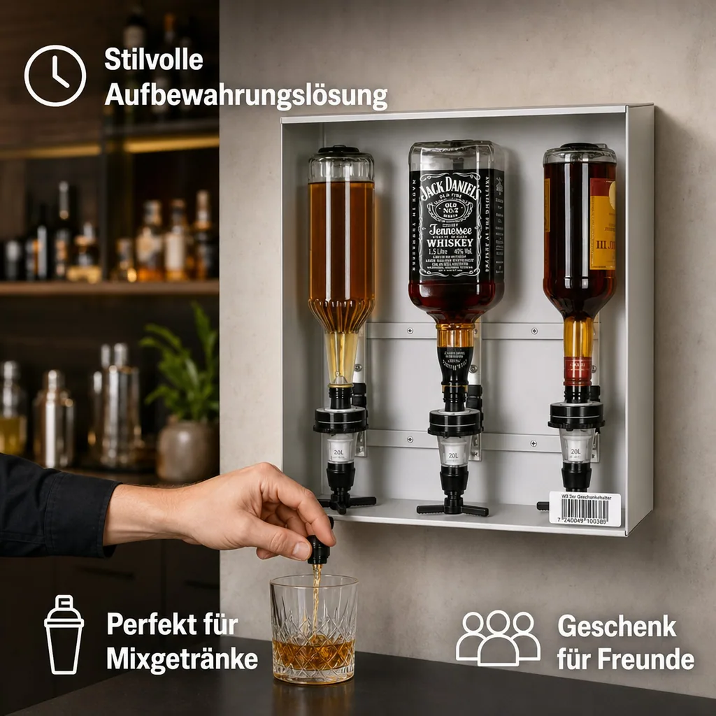 Flaschenhalterung - W3, für 3 Flaschen