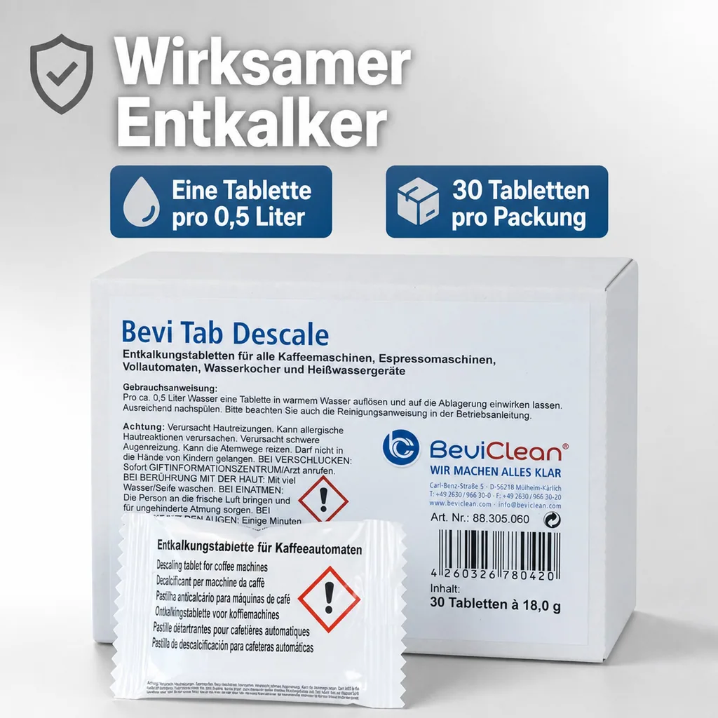 Reinigungsmittel, Entkalker, Entkalkungstabletten - Bevi TAB Descale