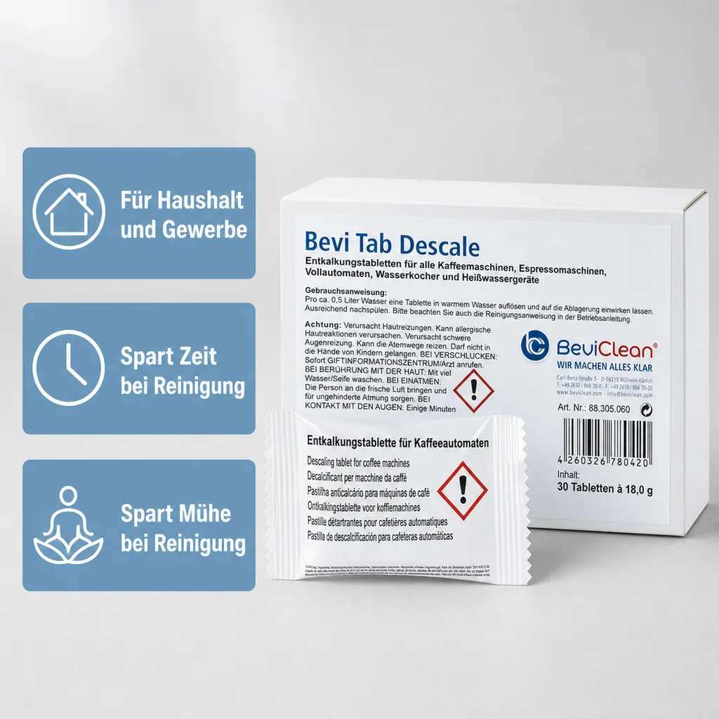 Reinigungsmittel, Entkalker, Entkalkungstabletten - Bevi TAB Descale