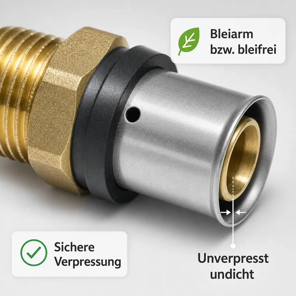 Pressfitting Kupplung 16mm, Verbinder, Made in Germany