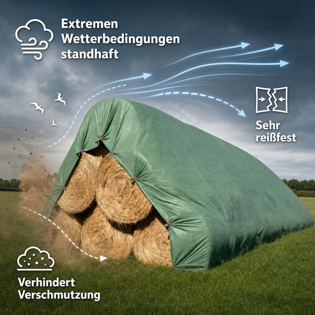 Schutzvlies 140g/m², Abdeckvlies, Strohvlies 10,4m x 25m