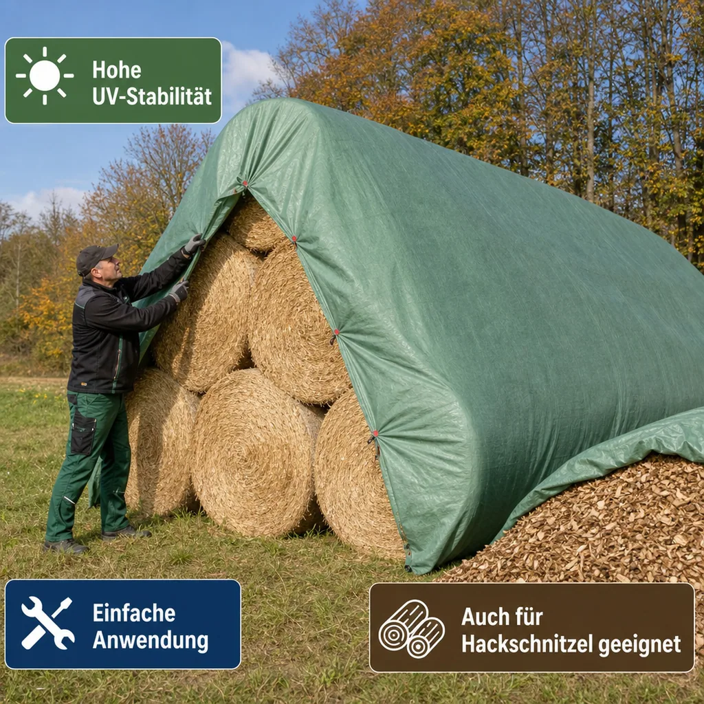 Schutzvlies 140g/m², Abdeckvlies, Strohvlies 10,4m x 25m