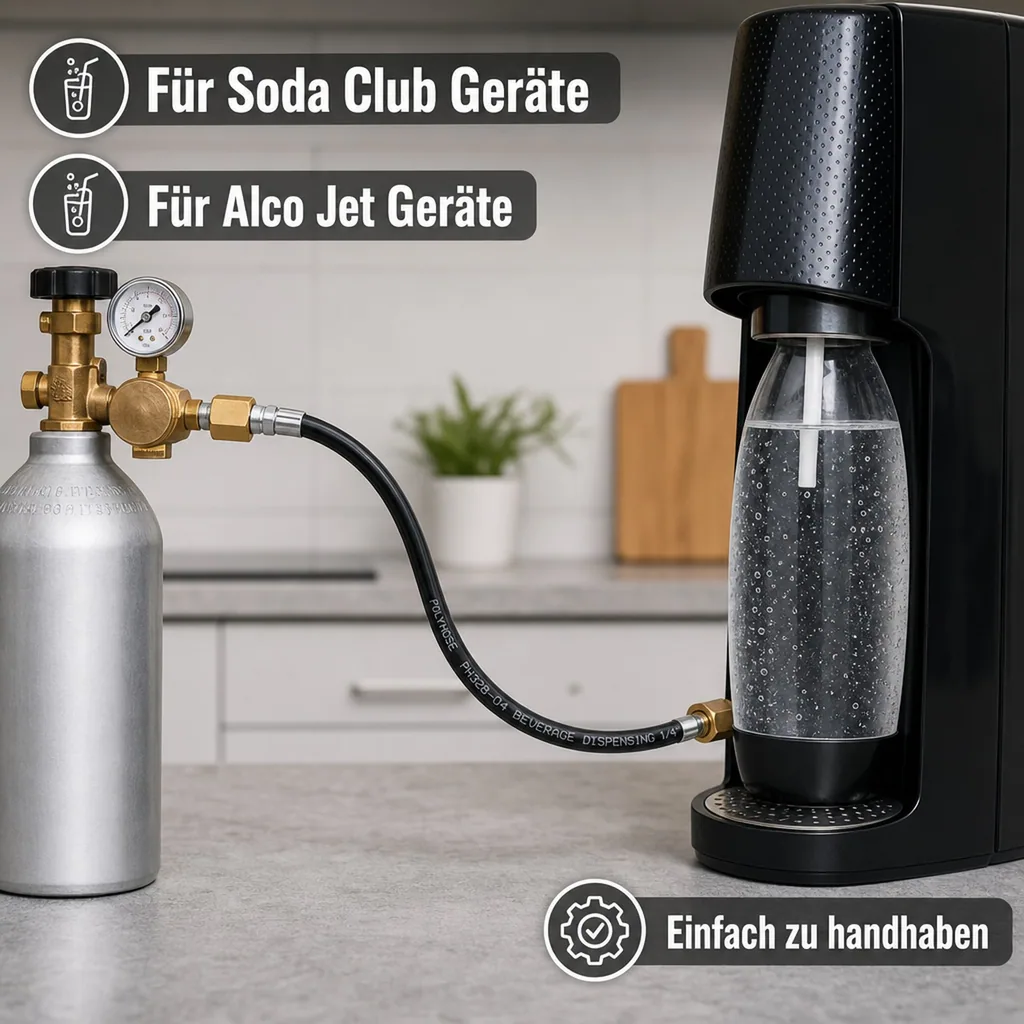 CO2 Sodastream adapter schlauch set