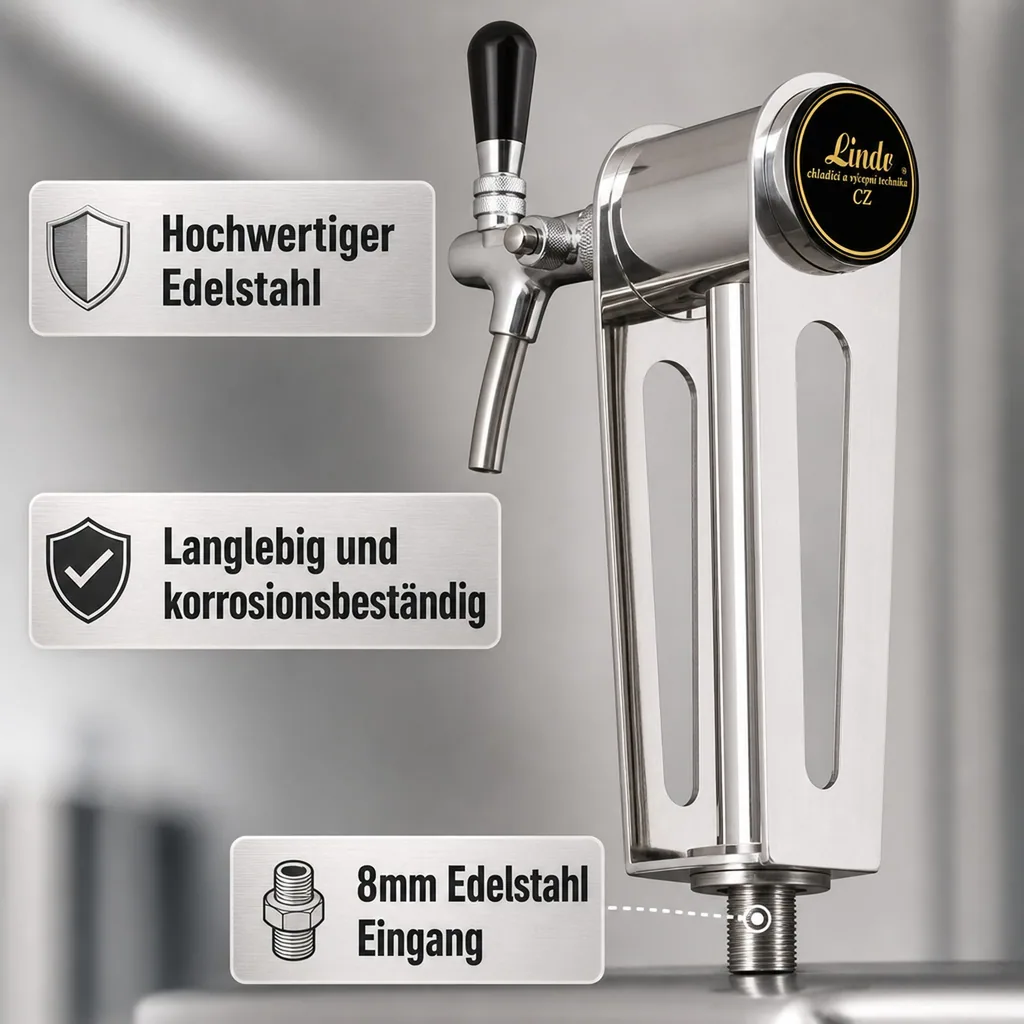 Schanksäule, Bierzapfsäule Modell Naked One, 1-leitig