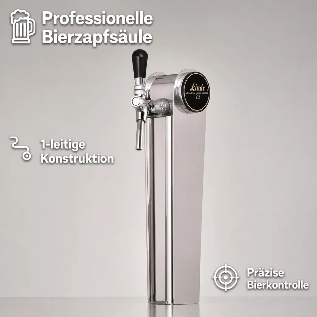 Schanksäule, Bierzapfsäule - Modell Naked, 1-leitig