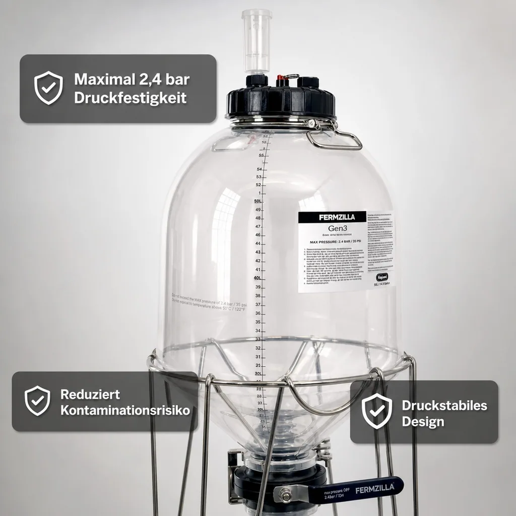 Gärflasche, Weinballon - FermZilla, 55L Tri-Conical Gen3