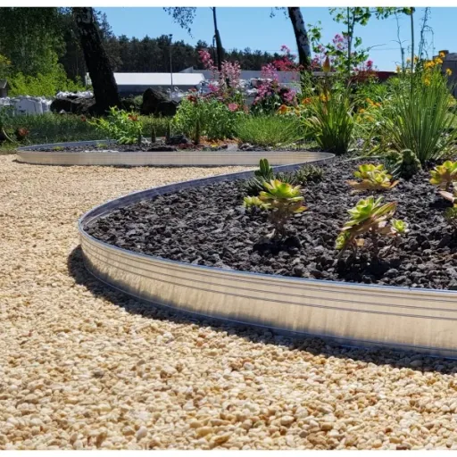 10er Set Ultra Starke Alu Rasenkanten 14cm x 1m (10m lang) | Beeteinfassung | Beetumrandung | Beetbegrenzungen, Color-GS: ohne Farbe