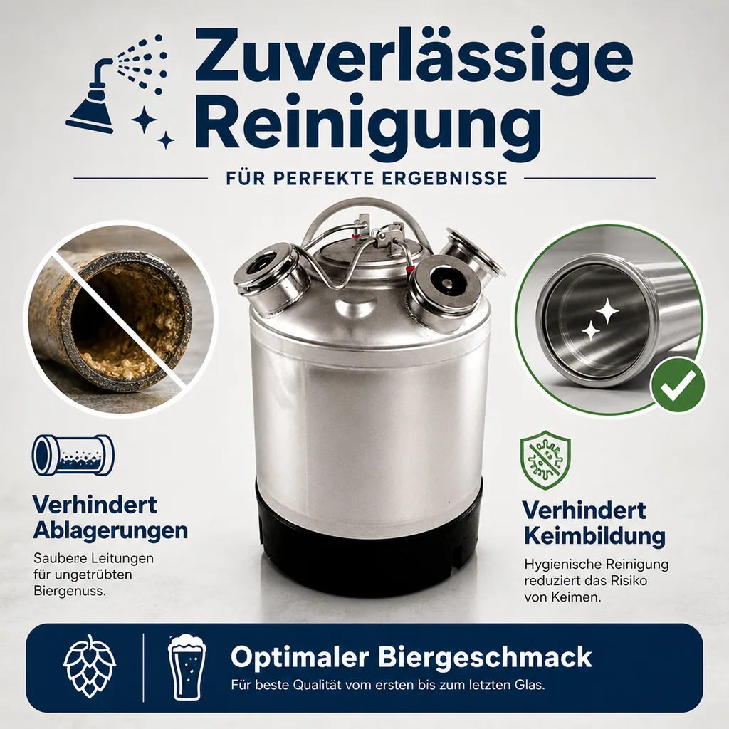 Reinigungsbehälter für 3 Fittinge, Edelstahl, Fittinge austauschbar, ohne Fittinge