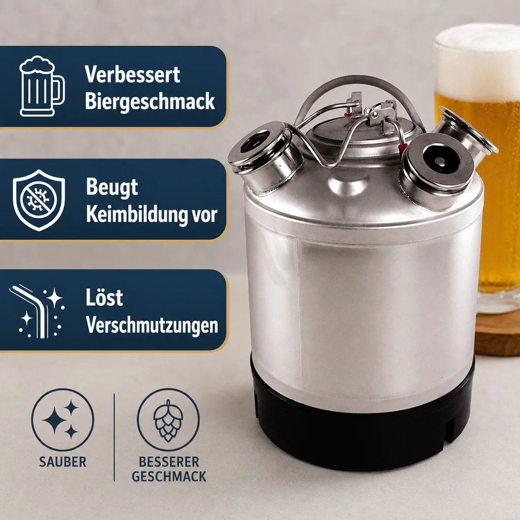 Reinigungsbehälter Edelstahl für 4 Fittinge - Fittinge austauschbar (ohne Fittinge)