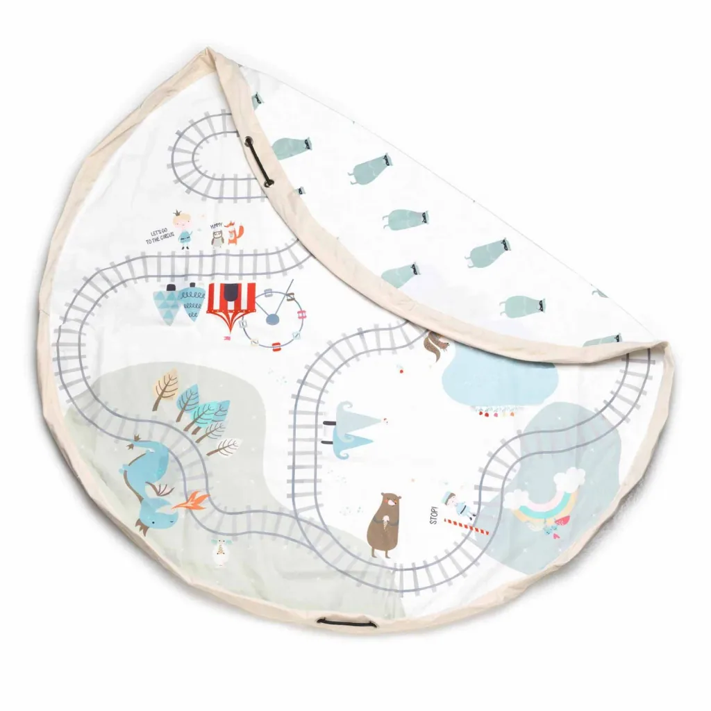 Play&Go Spielzeugsack, Spielzeugkorb, Spielzeug aufbewahrungstasche, Farbe: Zugkarte