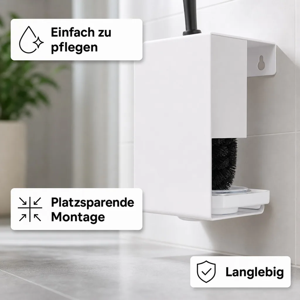 Toilettenbürstenhalter - AC-06-CA, Farbe: weiss