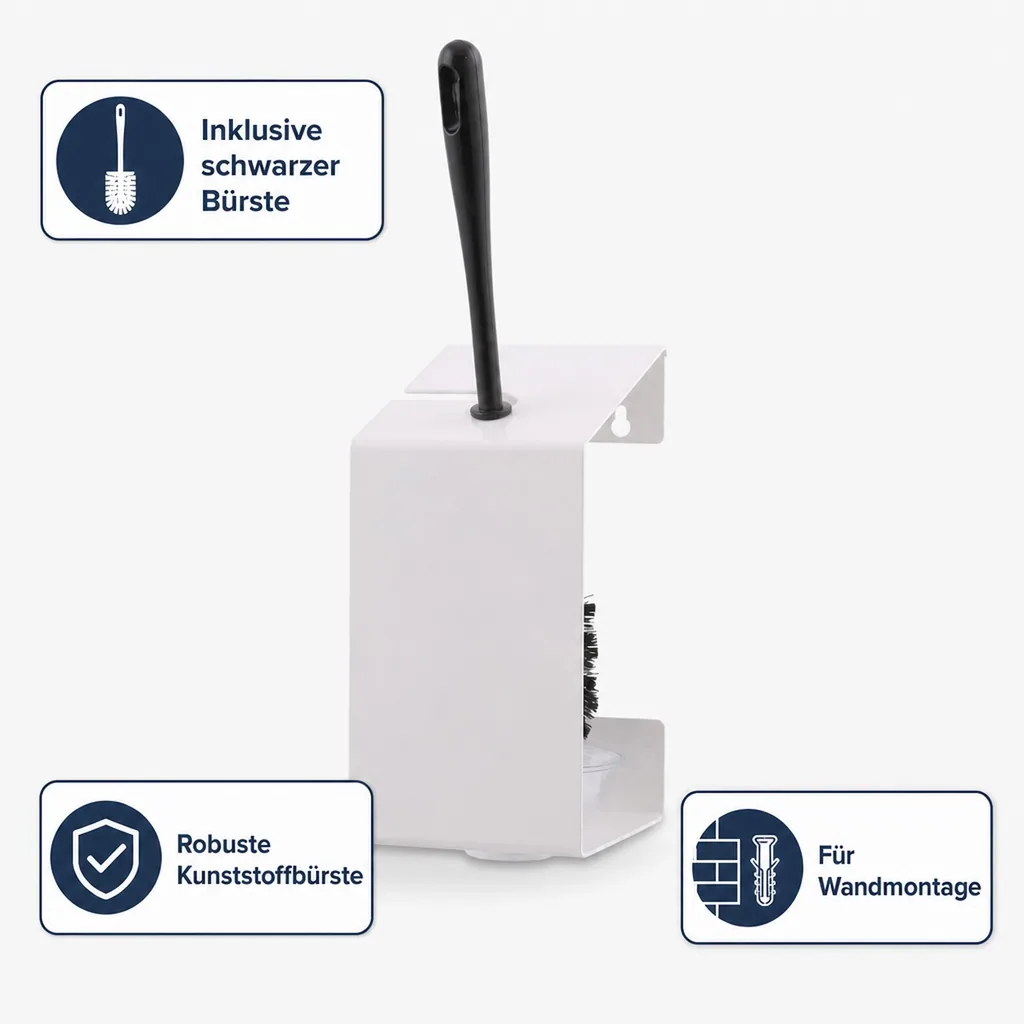 Toilettenbürstenhalter - AC-06-CA, Farbe: weiss