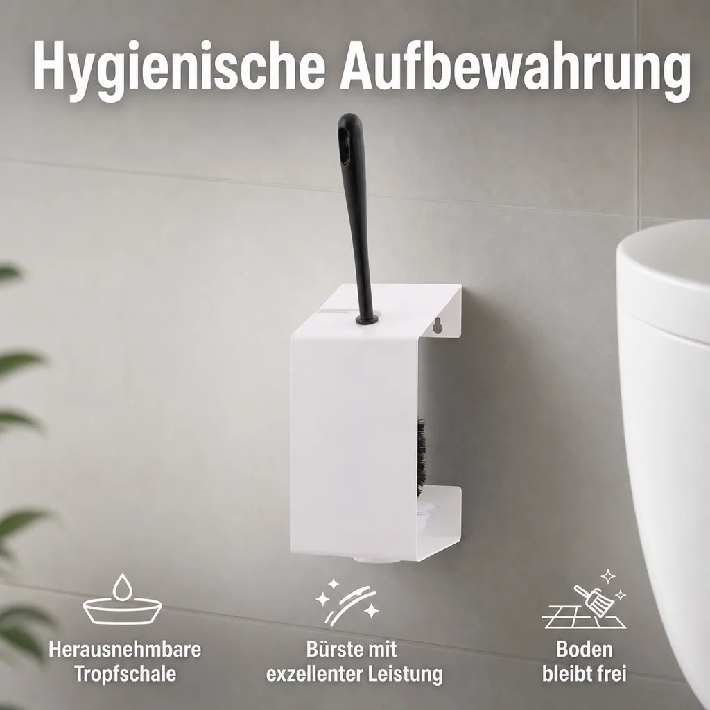 Toilettenbürstenhalter - AC-06-CA, Farbe: weiss