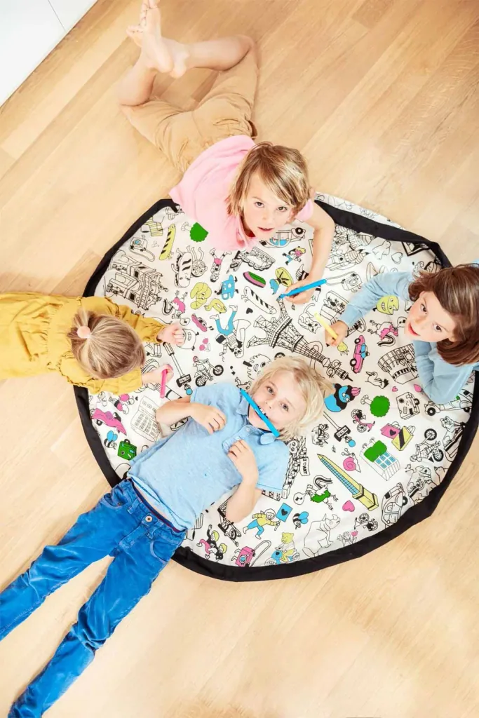 Play&Go Spielzeugsack, Spielzeugkorb, Spielzeug aufbewahrungstasche, Farbe: OMY PARIS