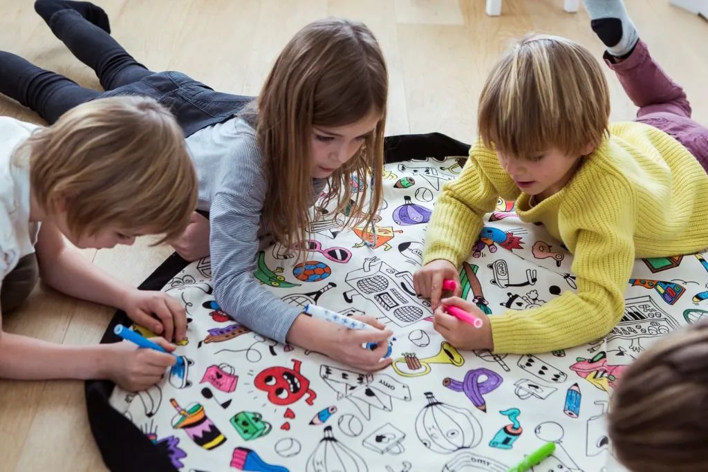 Play&Go Spielzeugsack, Spielzeugkorb, Spielzeug aufbewahrungstasche, Farbe: OMY PARIS