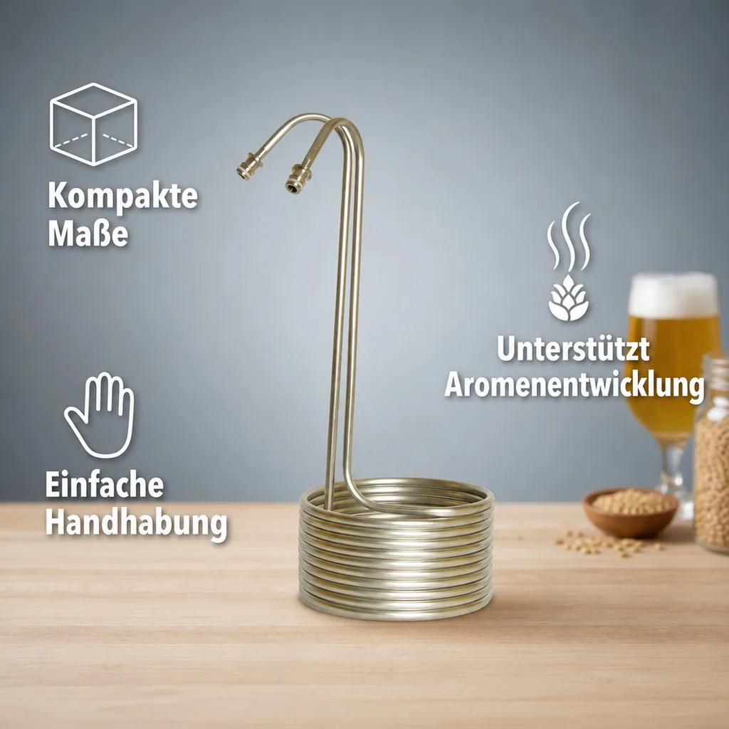 Würzekühler, Kühlspirale - Chill'in 20, Edelstahl